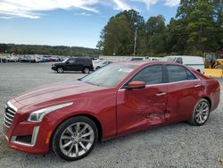 Salvage cars for sale from Copart Concord, NC: 2018 Cadillac CTS Luxury