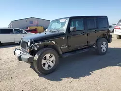 Salvage cars for sale at Amarillo, TX auction: 2012 Jeep Wrangler Unlimited Sahara