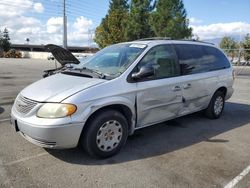 Chrysler salvage cars for sale: 2002 Chrysler Town & Country EL