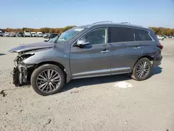 Salvage cars for sale at Assonet, MA auction: 2019 Infiniti QX60 Luxe