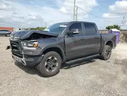 Salvage cars for sale at Homestead, FL auction: 2019 Dodge RAM 1500 Rebel