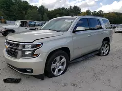 Salvage cars for sale at Mendon, MA auction: 2015 Chevrolet Tahoe K1500 LT