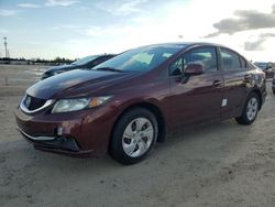 Honda salvage cars for sale: 2013 Honda Civic LX