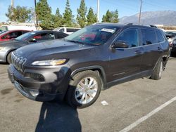 Salvage cars for sale at Rancho Cucamonga, CA auction: 2016 Jeep Cherokee Limited