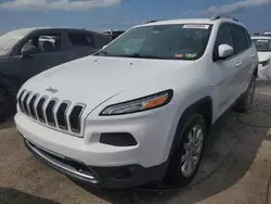 Salvage SUVs for sale at auction: 2017 Jeep Cherokee Limited