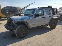 Jeep salvage cars for sale: 2015 Jeep Wrangler Unlimited Sport