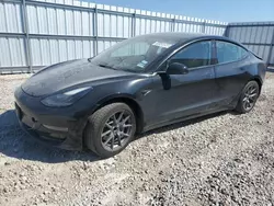 Salvage cars for sale at Houston, TX auction: 2022 Tesla Model 3