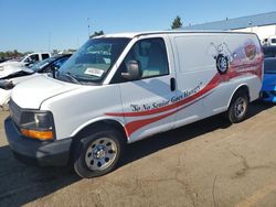 Salvage trucks for sale at Woodhaven, MI auction: 2012 Chevrolet Express G1500