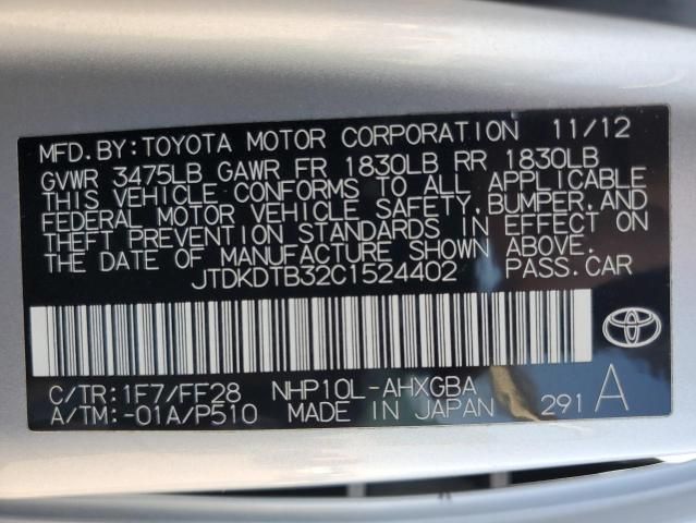 2012 Toyota Prius C