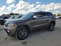 Jeep salvage cars for sale: 2020 Jeep Grand Cherokee Limited