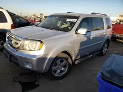 Salvage cars for sale at Brighton, CO auction: 2011 Honda Pilot Exln