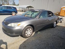 Toyota Camry le salvage cars for sale: 2002 Toyota Camry LE