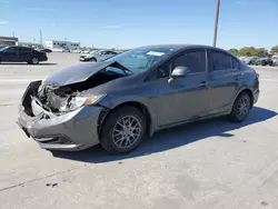 Honda salvage cars for sale: 2013 Honda Civic LX