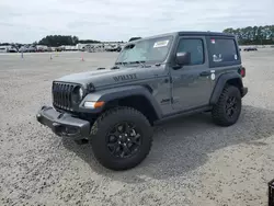 Salvage cars for sale at Lumberton, NC auction: 2022 Jeep Wrangler Sport