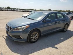 Salvage cars for sale at San Antonio, TX auction: 2016 Hyundai Sonata SE