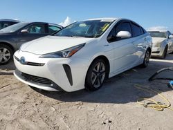 Salvage cars for sale from Copart Arcadia, FL: 2019 Toyota Prius