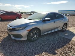 Honda salvage cars for sale: 2017 Honda Civic EX