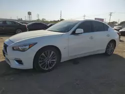 Salvage cars for sale at Chicago Heights, IL auction: 2020 Infiniti Q50 Pure