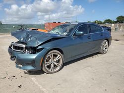 Salvage cars for sale at Homestead, FL auction: 2021 BMW 330XI