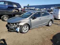 Salvage cars for sale at Woodhaven, MI auction: 2017 Chevrolet Cruze LT