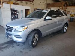 Mercedes-Benz salvage cars for sale: 2012 Mercedes-Benz ML 350 4matic