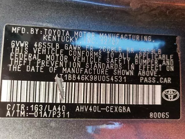 2008 Toyota Camry Hybrid