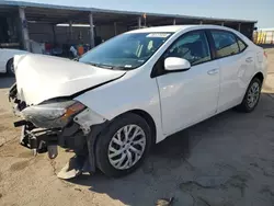 Salvage cars for sale at Fresno, CA auction: 2017 Toyota Corolla L