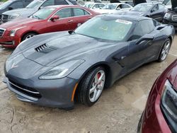 Salvage cars for sale at Riverview, FL auction: 2014 Chevrolet Corvette Stingray 1LT