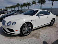 Bentley salvage cars for sale: 2016 Bentley Continental GT V8