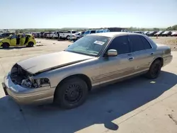 Salvage cars for sale at Grand Prairie, TX auction: 2001 Ford Crown Victoria