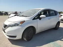 Salvage cars for sale at San Antonio, TX auction: 2018 Nissan Versa Note S