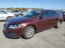 Salvage cars for sale at Pennsburg, PA auction: 2014 Volkswagen Passat S