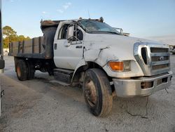 Salvage trucks for sale at Harleyville, SC auction: 2011 Ford F750 Super Duty