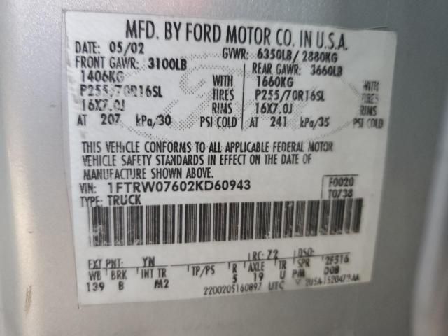 2002 Ford F150 Supercrew