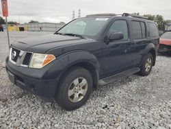 Salvage cars for sale at Barberton, OH auction: 2005 Nissan Pathfinder LE