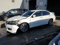 Salvage cars for sale at New Orleans, LA auction: 2015 Honda Accord Sport