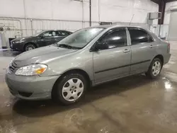 Toyota Corolla Vehiculos salvage en venta: 2004 Toyota Corolla CE