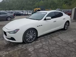 Salvage cars for sale at Hurricane, WV auction: 2015 Maserati Ghibli S