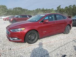 Salvage cars for sale at Houston, TX auction: 2018 Ford Fusion TITANIUM/PLATINUM HEV