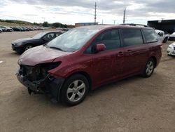 Salvage cars for sale from Copart Colorado Springs, CO: 2012 Toyota Sienna LE