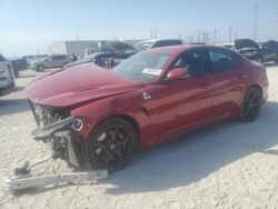 Salvage cars for sale at Haslet, TX auction: 2017 Alfa Romeo Giulia Quadrifoglio