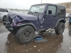 Salvage cars for sale at Fredericksburg, VA auction: 1999 Jeep Wrangler / TJ Sport