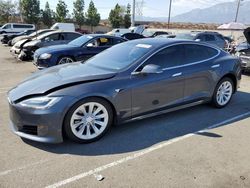 Salvage cars for sale at Rancho Cucamonga, CA auction: 2017 Tesla Model S