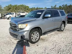 Salvage cars for sale at Houston, TX auction: 2008 Toyota Sequoia Limited