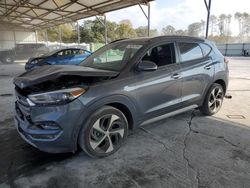 Salvage cars for sale at Cartersville, GA auction: 2017 Hyundai Tucson Limited