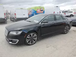 Salvage cars for sale at Indianapolis, IN auction: 2017 Lincoln MKZ Select