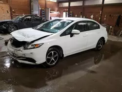 Salvage cars for sale at Ebensburg, PA auction: 2015 Honda Civic SE