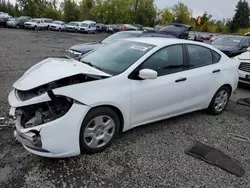 Salvage cars for sale from Copart Portland, OR: 2015 Dodge Dart SE