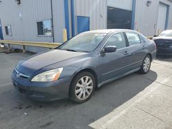 Salvage cars for sale from Copart Vallejo, CA: 2007 Honda Accord SE