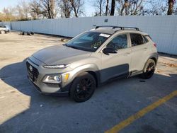 Salvage cars for sale at Bridgeton, MO auction: 2021 Hyundai Kona Night